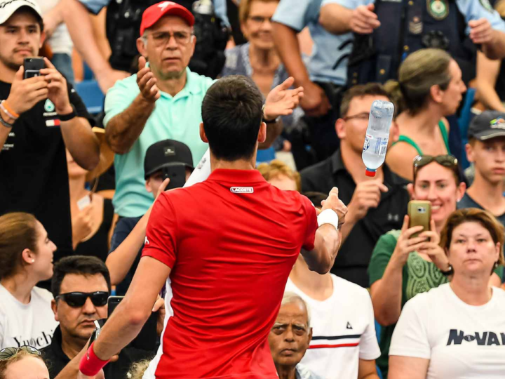 Novak Djokovic’s Water Bottle Incident