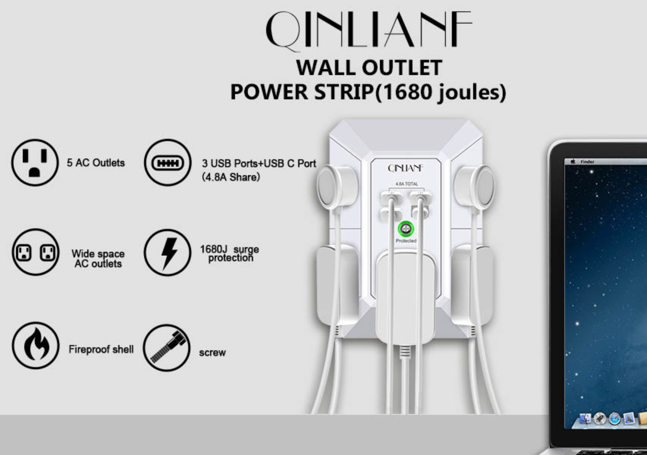 Discover the QINLIANF 5 Outlet Extender