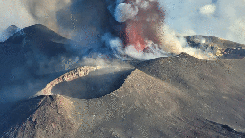 Europe’s Largest Active Volcano Spews Ash and Lava